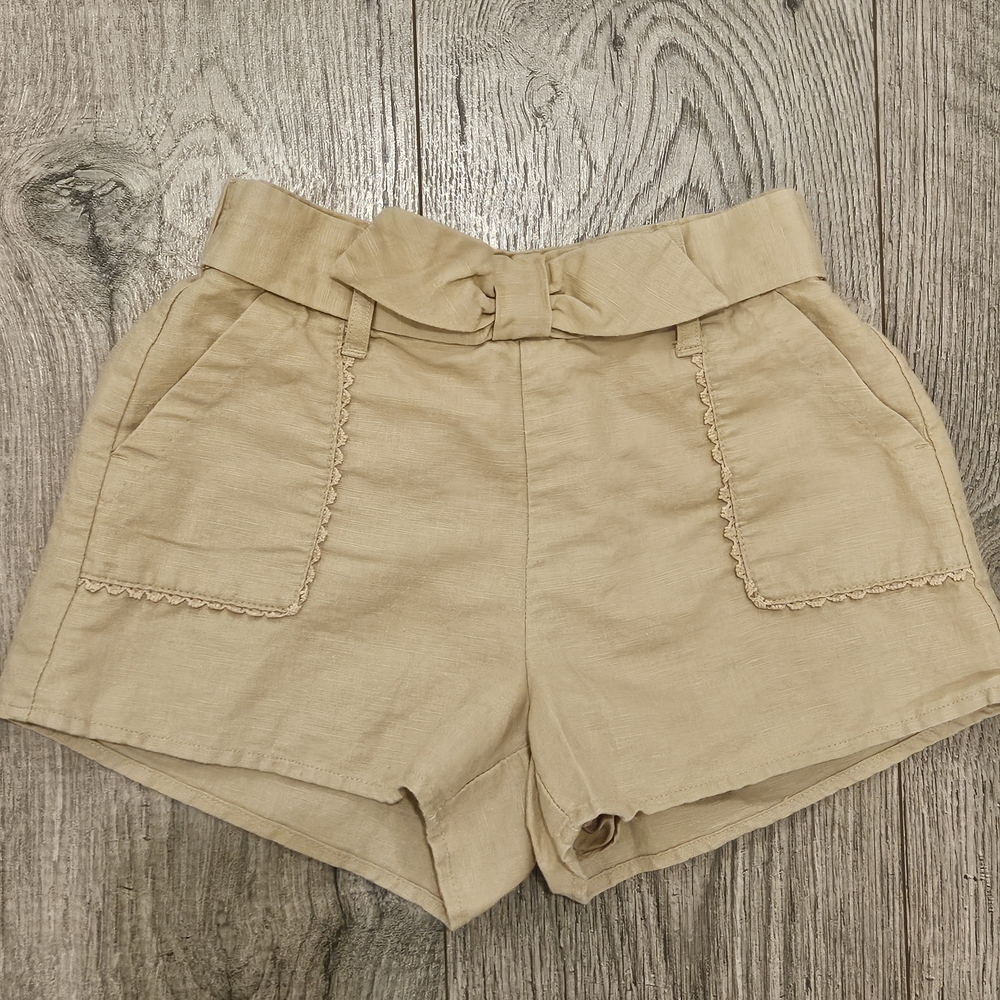 Janie and Jack Tan Shorts With Pockets Girl Size 5T
